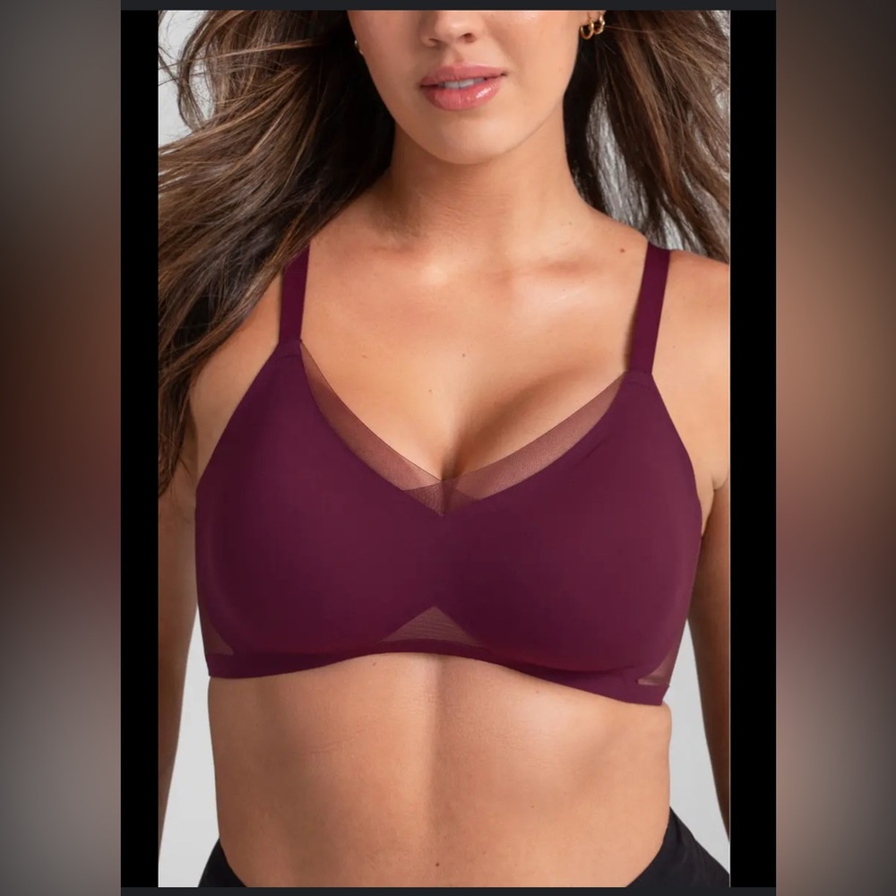 Honeylove CrossOver Wireless Bra in Fig , size 40DD(E) DDD(F)